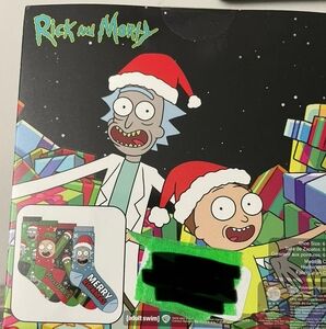 2/50$Rick & Morty Christmas socks